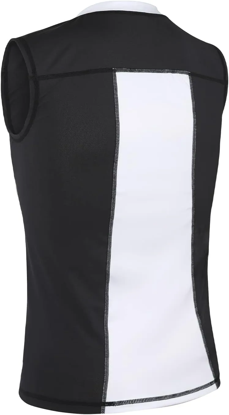 Youth Padded Compression Shirt Vest Rib Chest Protector Football Baseball