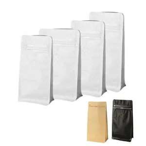Zip Lock Bags 100PCS White/Black/Kraft Stand Up Pouches